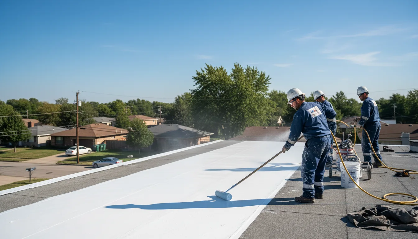 Commercial roof coating in Campbellsport, WI near me